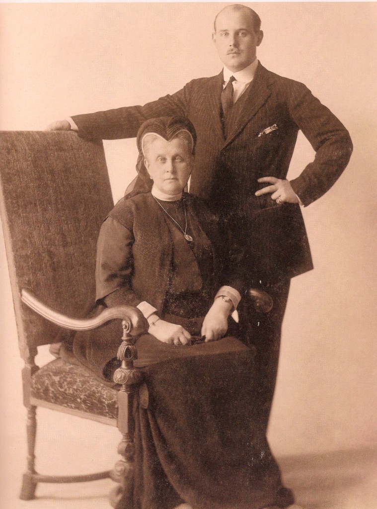 Christopher I of Greece with Grand Duchess Olga Constantinovna of Russia, his mother