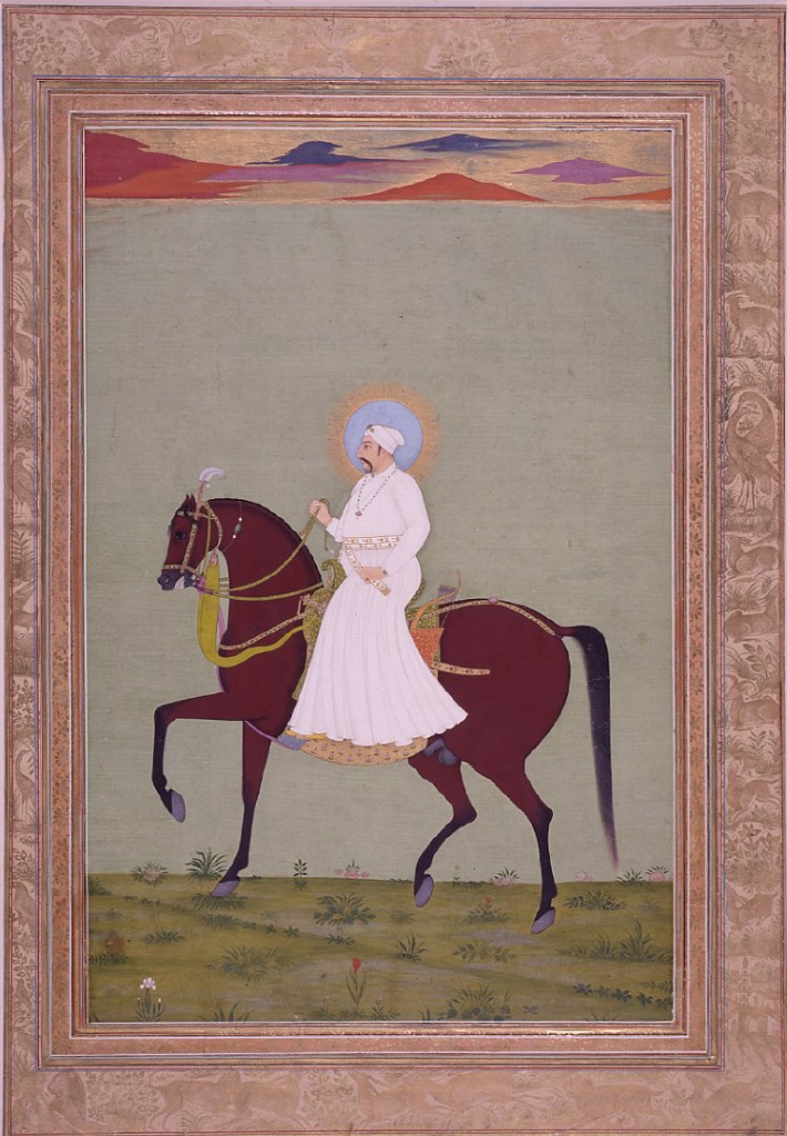 Muḥammad_Sháh_on_horseback