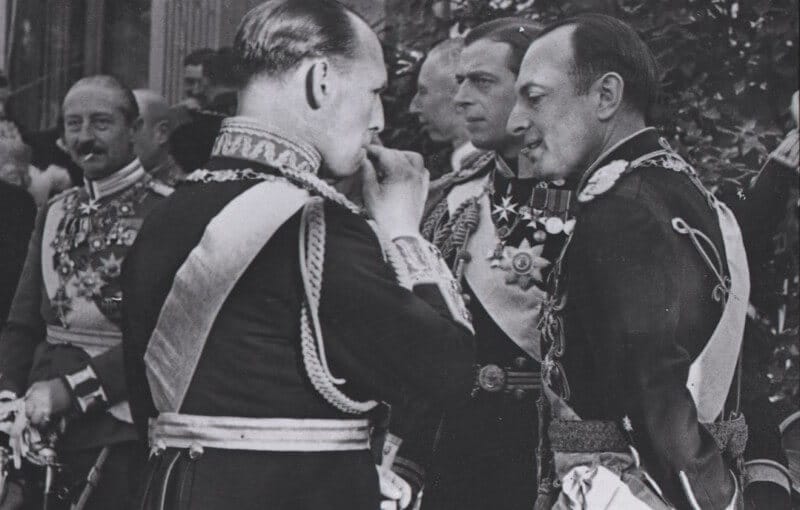 Wedding in Athens of Prince Paul of Greece and Princess Frederika of Hanover. 