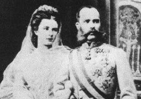 Emperor Franz Joseph and his wife the empress Elisabeth